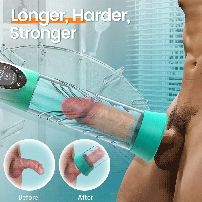 Source Electric Vacuum and Water Penis Pump with LCD Display Acmejoy Male Sex Toys