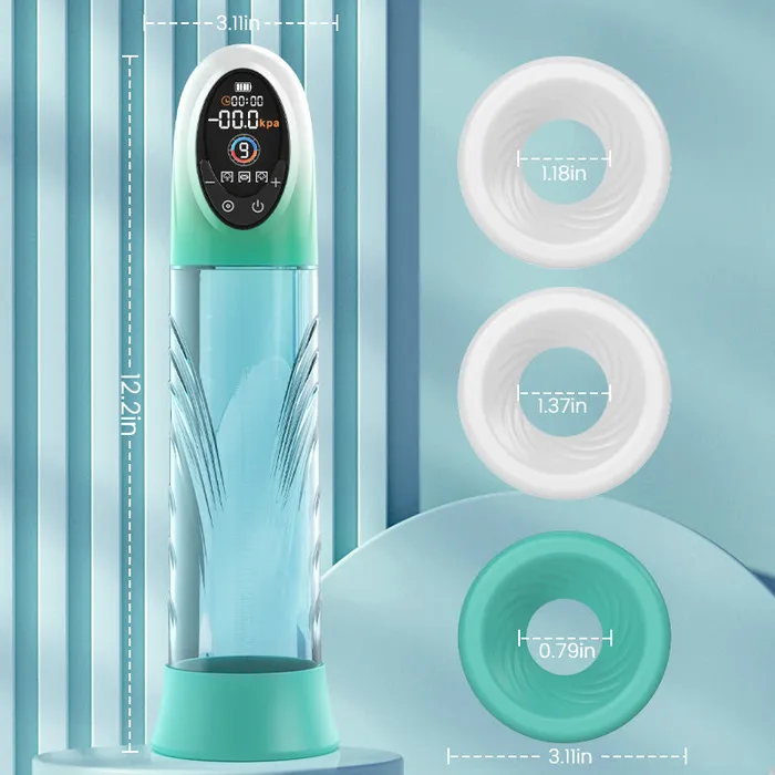 Source Electric Vacuum and Water Penis Pump with LCD Display Acmejoy Male Sex Toys
