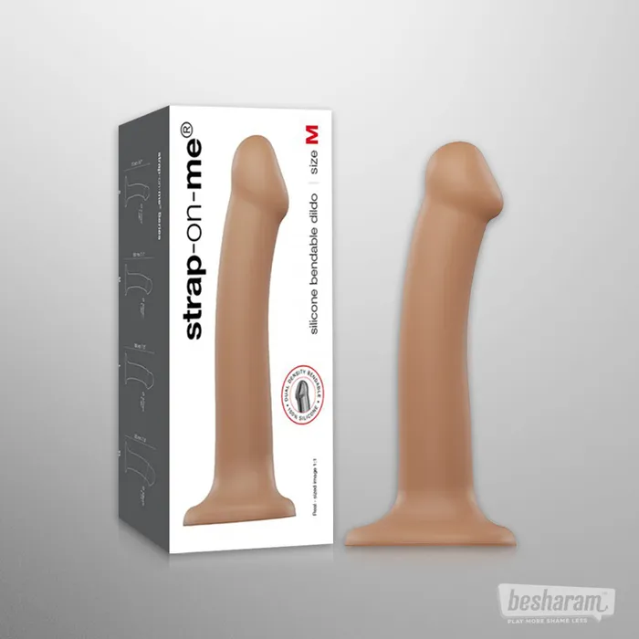 StrapOnMe StraponMe Silicone Bendable Dildo Female Sex Toys