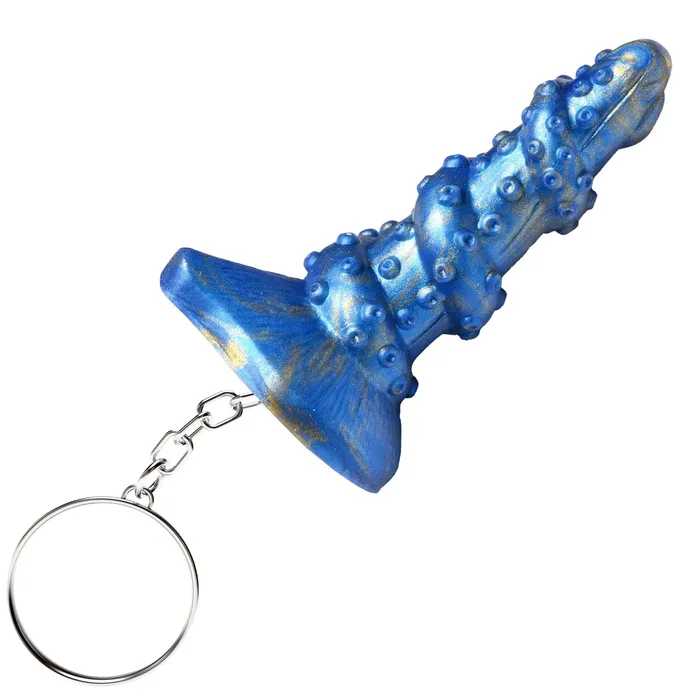 XR Brands Creature Cocks Vibrators Lord Kraken Keychain Blue