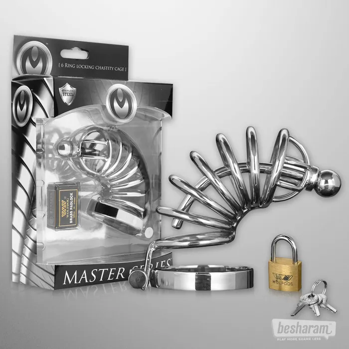 XR Male Sex Toys Asylum Locking Chastity Cage