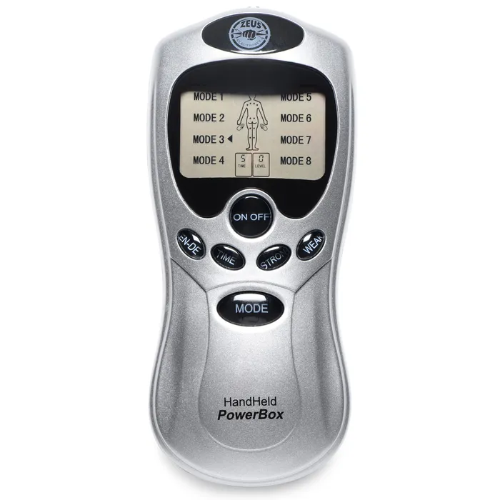 Zeus Electrosex Anal Zeus Electrosex Handheld Power Box with Black Silicone Pads